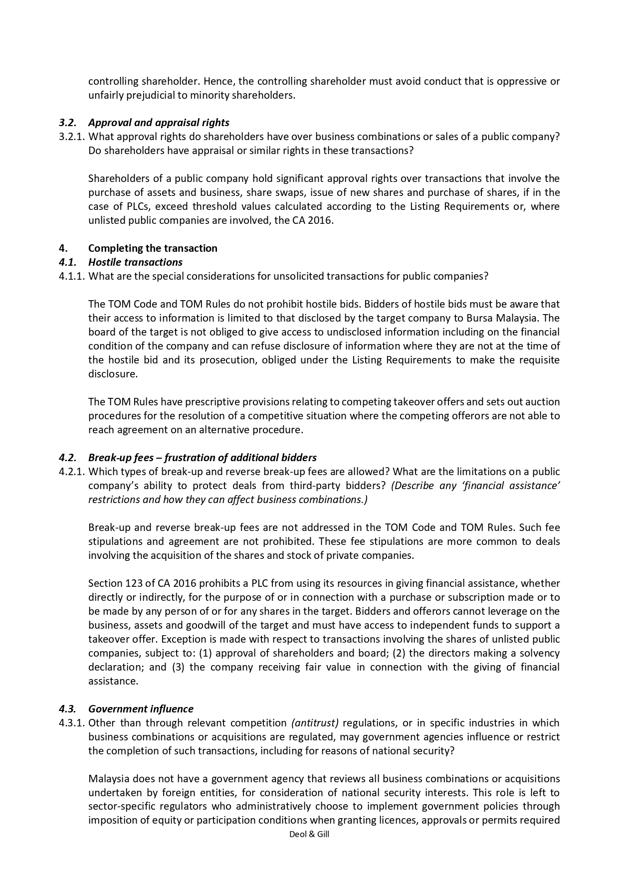 Public Mergers and Acquisitions