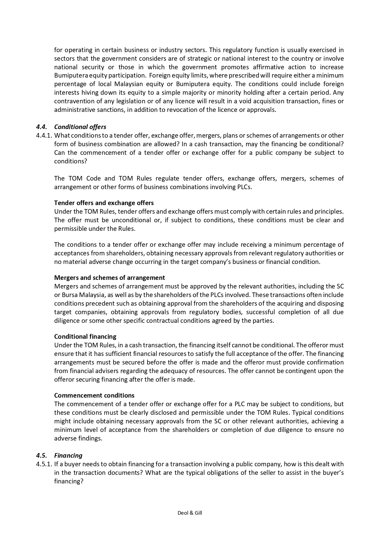 Public Mergers and Acquisitions